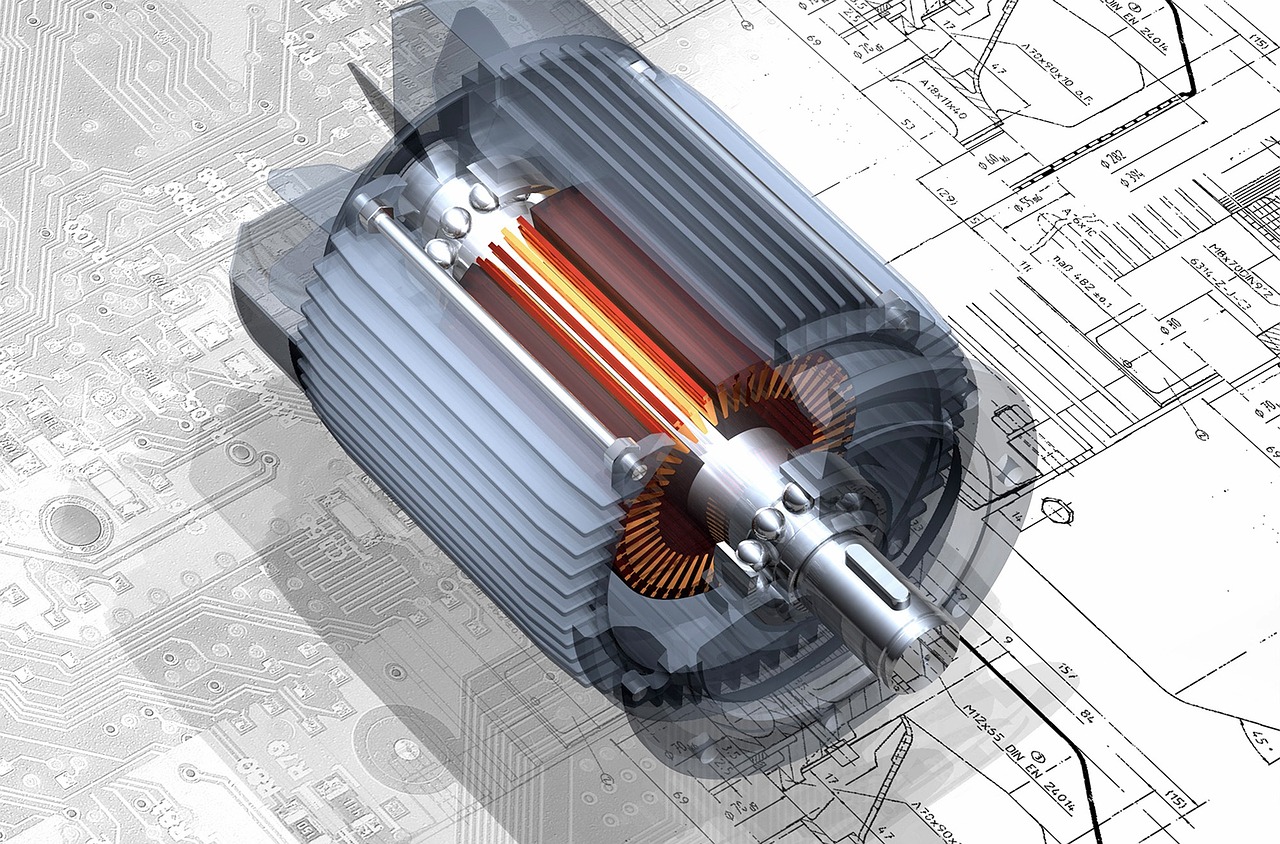 motor, section, detail